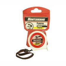 Рулетка 3мх19мм с автостопом-трещоткой Монтажник 604319