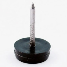 Подпятник с гвоздем D=15, H=5/22 черный