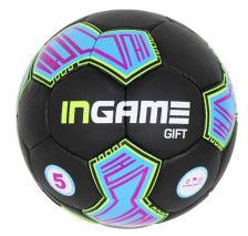 Мяч футбольный Ingame Gift IFB-108 №5 черно-сине-зеленый