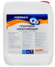 Грунтовка укрепляющая для внутренних и наружных работ (10л) Formula Q8