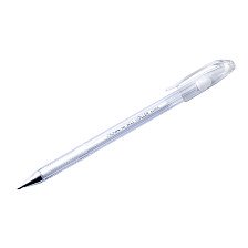 Ручка гелевая белая 0,8 мм Crown пастель HJR-500P