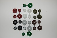 Шайба кровельная с колпачком серая 10 шт 