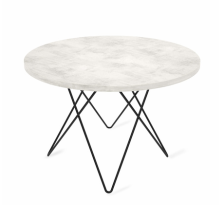 Стол журнальный SHT-TT60/60 бук беленый/каркас металлик