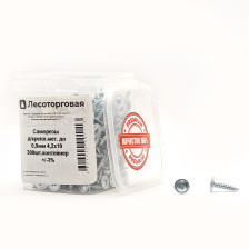 Саморезы для крепления металла  до 0,9мм 4,2х19 300 шт  контейнер