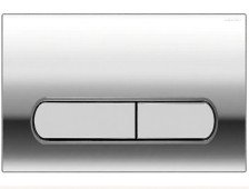 Кнопка смыва AZARIO NEW хром, пластик, овальная, глянцевая AZ-004.2 к инсталляции AZ-501А и AZ-H401А 