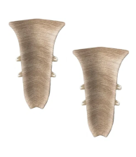 Угол внутренний Идеал Классик дуб беленый 55 мм