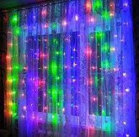 Гирлянда "Занавес" 1,5х1,5м 288LED НС мульти IP20 61860 NGF-C01