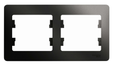 Рамка 2-м Glossa GSL000702 антрацит