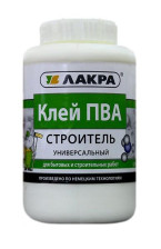 Клей ПВА Лакра Универсальный Строитель 0,9кг