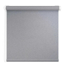 Штора рулонная Блэкаут "Мегаполис" АС-МАРТ 67х160, Серебро