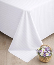 Простынь страйп-сатин 220х240 см белый Mariya DeLuxe