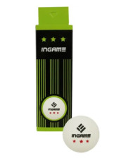 Мяч для настольного тенниса Ingame 3 звезды, IG020 3 шт в упаковке