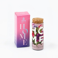 Свеча Новогодняя HOME Лаванда 8см колба