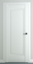 Полотно дверное ДГ900 Classic Baguette Неаполь В3 Белый матовый (Zadoor)