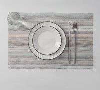 Салфетка сервировочная на стол «Дождь» 45х30, Серый