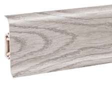Плинтус с кабель-каналом Rico Leo 195 Сосна серебристая 2,5 м