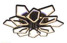 Люстра СТ МС-LI8463/6+6 BK (RGB) 180W D775 H120мм 3000-4000K 