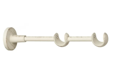 Кронштейн двойной КОВКА 19/19мм Белое золото