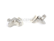 Полкодержатель с присоской-уголок, никель