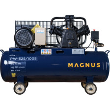 Компрессор MAGNUS KW-525/100S 100 л 525 л/мин новый фильтр 10 атм 3 кВт 380В воздушный