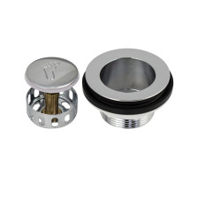 Выпуск с грязеуловителем BRIMIX 11/2"Click-Clack d-70мм, нерж сталь/хром 0621