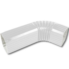 Колено прямоугольное белое