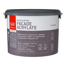 Краска для фасадов и интерьеров FACADE ACRYLATE А (9л) TIKKURILA / TIKKIVALA