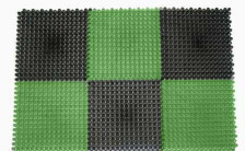 Травка 42х56см коврик VORTEX (черно-зелен)