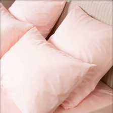 Наволочка поплин 70х70 см Пудровая роза Mariya DeLuxe