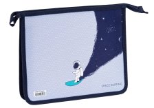 Папка для тетрадей 1 отд А5 ArtSpace Space Surfing пластик, на молнии
