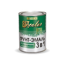 Грунт-эмаль 3 в 1 по ржавчине темно-серая (0,8кг) Царицыно