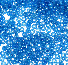 Бисер круглый 1 10/0 5 г Gamma темно-голубой (A015) Чехия