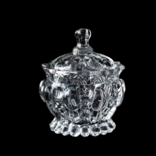 Сахарница с крышкой 9 см высота 11,5 см YUJING стекло TG1002