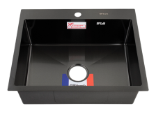 Мойка врезная 60х50 (0,6) h=200 графит 60502G GFfrank (без корзины)