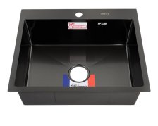 Мойка врезная 60х50 (0,6) h=200 графит 60502G GFfrank (без корзины)