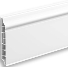 Плинтус Идеал Дюра фигурный 100х16х2200мм белый под покраску