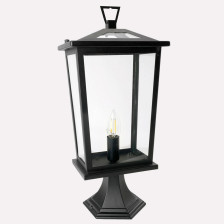 Светильник садово-парковый 60W Е14 черный PL754 столб 0,48м