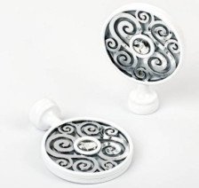 Комплект наконечников 19 мм Падуя СН-19-132-32 белый пиано