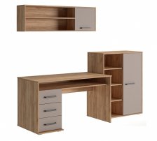 Стол Паскаль СТ-104 Дуб крафт золотой/Глиняный серый