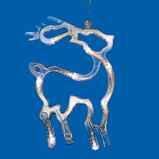 Фигура светодиодная Олень 14х19см ULD-H1419-010/STA/3AAA WARM WHITE IP20 ш/к34244