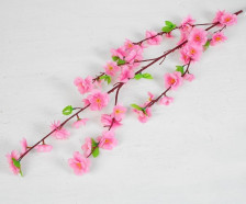 Цветок искуственный Сакура 120см розовая