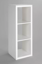 Стеллаж Фора 3 белый 112х41х38