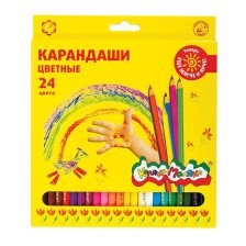 Карандаши цветные 24 цв Каляка-Маляка шестигранные