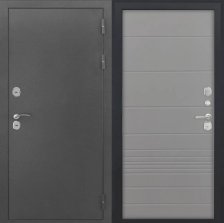 Дверь входная L Термо Серебро Антик/панель ФЛ-700 ясень серый 960x2050 Правая (10,5см)