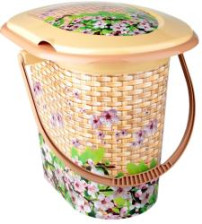 Ведро 17л пл туалетное Плетенка М2329