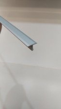 Профиль алюминиевый ПС09 стыкоперекрывающий серебро люкс (01л) 2,7м
