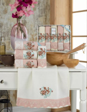 Набор полотенец вафельных 40х60х5шт Bertice METEOR Персиковый