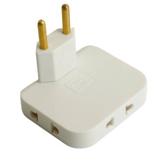 Разветвитель 3-м без заземления плоский поворотный ADP10-23-21 белый