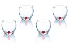 Набор стаканов 4 шт 310 мл DRIP ROUGE низкие Е5171