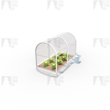 Парник Королевский (каркас + поликарбонат + грядка оцинкованная) длина 2,0м, ширина 1,0м, высота 1,18м